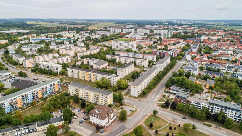 Luftaufnahme des Robert-Koch-Kiezes